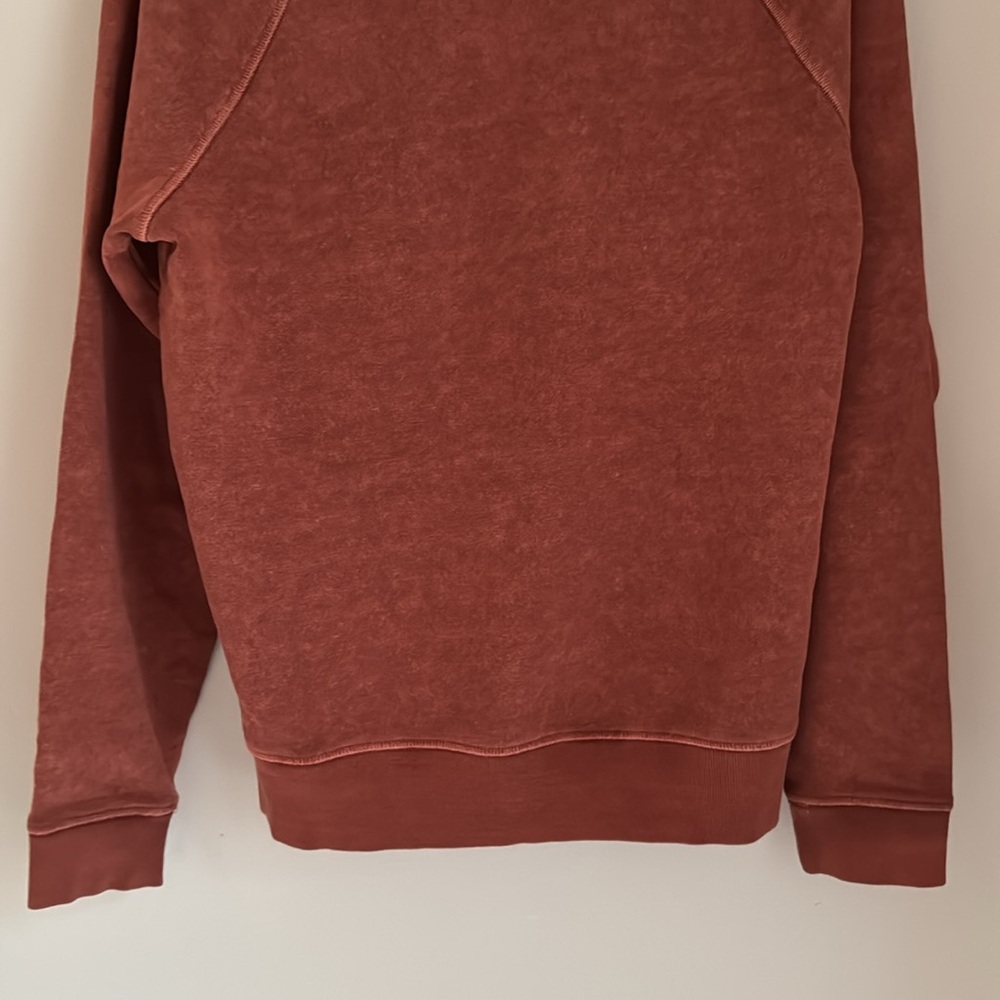 Outerknown Sur Sweatshirt Men’s Medium Hemp Organic Cotton Crewneck Paprika - Picture 9 of 11